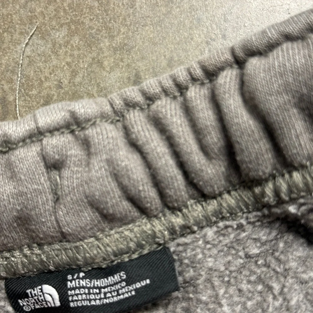The North Face Mens Yosemite Coordinate Logo Sweatpants Grey Neon Yellow Small
